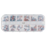 Ornamente metalice unghii set 12 Angel