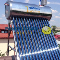 Kit Panou solar apa calda INOX nepresurizat 1ENERGY 150 litri - cu vas flotor