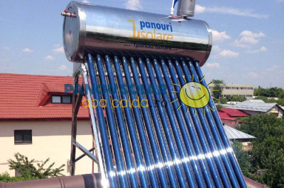 Kit Panou solar apa calda INOX nepresurizat 1ENERGY 150 litri - cu vas flotor foto