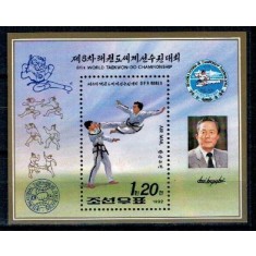 DPR Korea 1992 - Taekwon-Do, colita neuzata