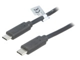 Cablu USB-C negru de 1m