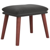 Cumpara ieftin Taburet, gri inchis, 45x29,5x35 cm, catifea