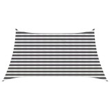 vidaXL P&acirc;nză de umbră Antracit și Alb 3 / 4 x 2 m HDPE 42032803