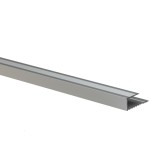 Profil aluminiu terminatie parchet, SET S63, argintiu, 8 x 2700 mm