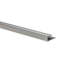 Profil aluminiu terminatie parchet, SET S63, argintiu, 8 x 2700 mm