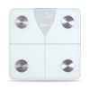 Cantar de baie inteligent Heinner, sticla securizata, 180 kg, functie bluetooth, display led, Alb