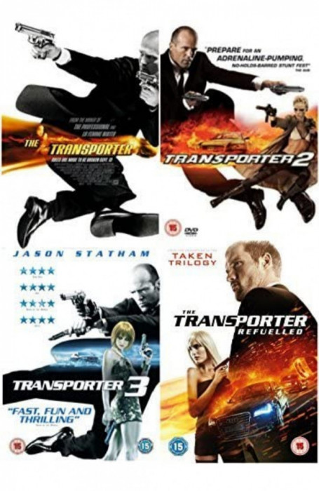 Filme Transporter Quadrilogy DVD: The Transporter 1-4 Originale