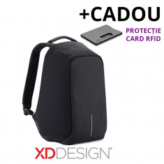 Rucsac laptop Bobby antifurt negru - Original XD Design + Cadou foto