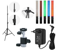 KIT lumina continua Lampa Yongnuo YN360+ stativ+ alimentator+ suport orientabil pentru stativ foto