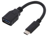 Cablu OTG USB 3.2 Negru 150mm 15W 3A