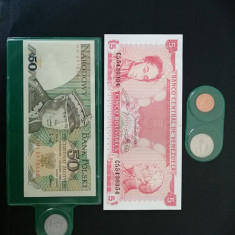 Lot bancnote monede colectie Venezuela Rwanda Polonia Uruguai numismatica
