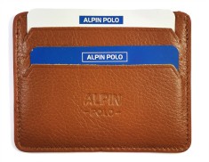 Portvizit / portcard Alpin Polo din piele naturala Negru / Maro Deschis / Maro Inchis / Bleumarin WZ4702