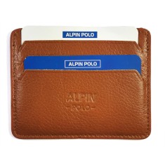 Portvizit / portcard Alpin Polo din piele naturala Negru / Maro Deschis / Maro Inchis / Bleumarin WZ4702