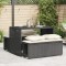 vidaXL Set mobilier de grădină cu perne, 3 piese, negru, poliratan 4003902