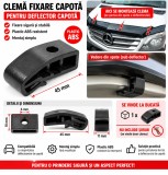 Cumpara ieftin Clema Fixare Deflector Capota Auto din Plastic ABS, 45 mm, Universala