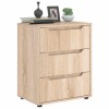 Bufet Gossi Visnes Stejar Sonoma 60x40x73 cm, 3 sertare, PAL Melaminat, Depozitare Living/Dormitor