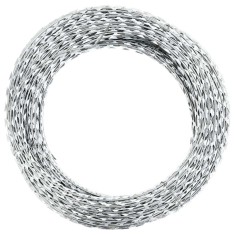 vidaXL S&acirc;rmă cu lame, rolă s&acirc;rmă elicoidală, 100 m, oțel galvanizat