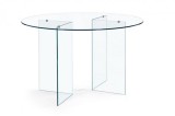 Cumpara ieftin Masa din sticla transparenta Iride &Oslash; 130 cm x 75 h