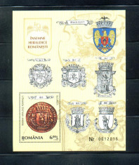 ROMANIA 2008 - INSEMNE HERALDICE ROMANESTI - COLITA - LP 1817 foto