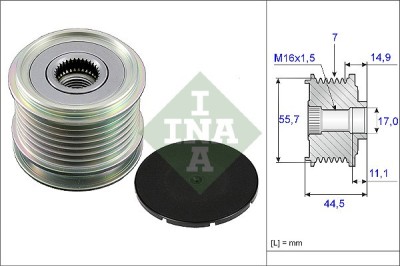 INA 535 0042 10 Sistem roata libera, generator foto