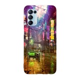 Husa compatibila cu Oppo A73, Viceversa, model Subway Station Cyberpunk, Silicon, TPU, Transparent, Carcasa