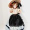 Papusa vintage Franta costum port national popular etnic rustic 25cm inaltime