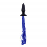 Dop anal cu coada Unicorn - albastru, NS Toys