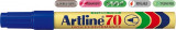 Permanent Marker Artline 70, Corp Metalic, Varf Rotund 1.5mm - Albastru