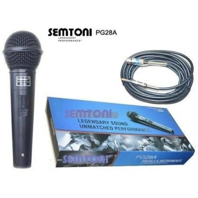 Microfon profesional cu fir vocal si instrumente, Semtoni PG28A tip cardioid dinamic foto