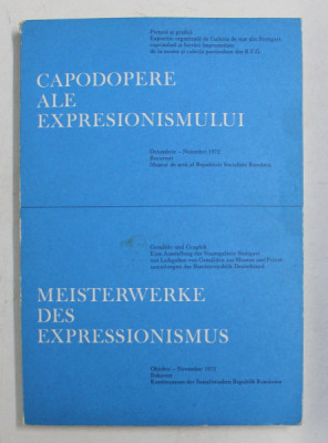 CAPODOPERE ALE EXPRESIONISMULUI , EXPOZITIE MUZEUL DE ARTA AL R.S.R. , OCTOMBRIE - NOIEMBRIE , TEXT IN ROMANA - GERMANA , 1972 Autor: COLECTIV foto