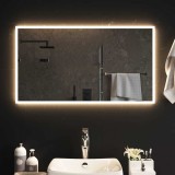 vidaXL Oglindă de baie cu LED, 90x50 cm