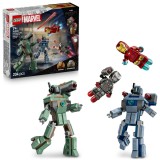 LEGO Iron Man si War Machine vs dronele Hammer Quality Brand