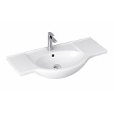Lavoar ceramic Leziter V105 cu aripi, montaj pe perete, 105x50 cm