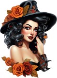 Cumpara ieftin Sticker decorativ, Woman, Negru, 80 cm, 8405ST-1, Oem