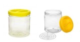 Pet borcan din plastic 1 litru+ capac si maner, Gimihome