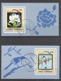 Cuba 1983 Flowers, Birds, perf. sheet, used AA.018, Stampilat