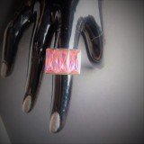 inel din argint AG .925 cu piatră mare violet 14,5 gr. ; mărimea 58 ( 18,5 mm )