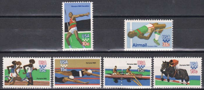 SUA 1979 - Jocurile Olimpice - Moscova, 2 Serii + PA, MNH