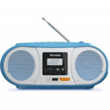 Radio portabil TechniSat DIGITRADIO 1990 Benjamin Bl&uuml;mchen, 3W, MP3 USB, CD Player, FM/DAB+, Bluetooth (Albastru)