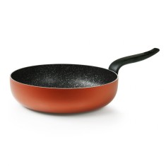 Tigaie adanca WOK antiaderenta FLONAL Pepita Granit cu 6 straturi de acoperire cu efect de piatra Mineralit, 28cm foto