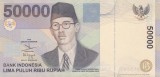 Bancnota Indonezia 50.000 Rupiah 1999/ 2004 - P139f UNC ( vezi descriere )