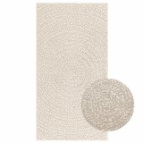 vidaXL Covor &bdquo;ZIZUR&rdquo; crem aspect iuta pentru interior și exterior