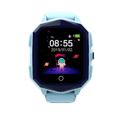 Ceas Smartwatch Pentru Copii Wonlex KT20S cu Localizare GPS, Functie Telefon, Buton SOS, Pedometru, Camera, Notificari, Albastru foto
