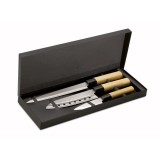 Set cutite in stil japonez, otel inoxidabil, Everestus, CB3, multicolor, saculet de calatorie inclus