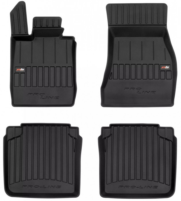 Set Covorase Auto Cauciuc Negro Bmw Seria 7 G11, G12 2014&rarr; Pro Line Tip Tavita 3D 3D409361