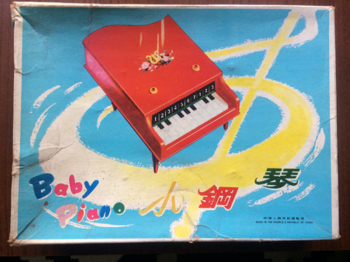 cutie pentru pian chinezesc baby piano jucarie copii made in china comunista
