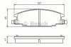 Set placute frana,frana disc OPEL FRONTERA A (5_MWL4) (1992 - 1998) BOSCH 0 986 460 960