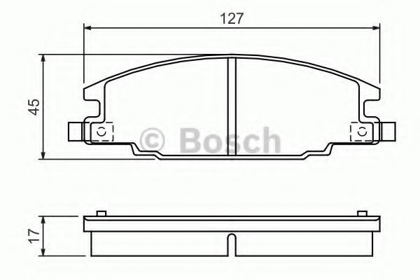 Set placute frana,frana disc OPEL FRONTERA A (5_MWL4) (1992 - 1998) BOSCH 0 986 460 960