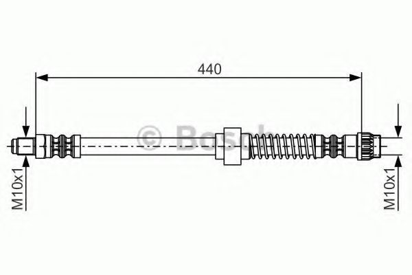 Conducta / cablu frana PEUGEOT PARTNER combispace (5F) (1996 - 2012) BOSCH 1 987 476 651