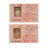 Mihai și Valeria Vlachide, două cărți de membru emise de Asociația &bdquo;Hanul Drumeților&rdquo;, 1924